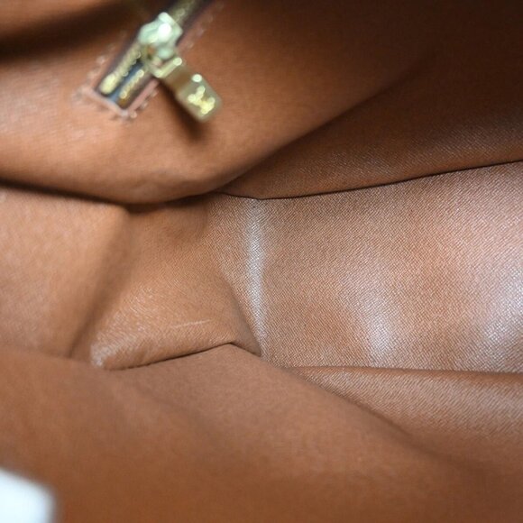 LOUIS VUITTON Boulogne 35 Shoulder Bag Monogram Leather Brown